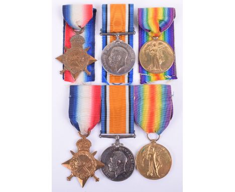 Great War Medals of the Farquhar Brothers, One of Which was Killed in Action at Gallipoli with the 1/5th Battalion Welsh Regi