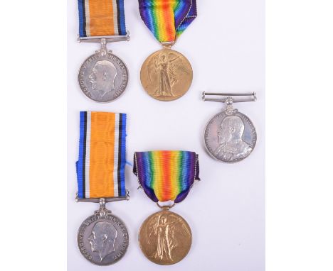 Medals Relating to The Brown Family, consisting of British War & Victory medals, awarded to “60183. PTE. H. BROWN. MANCH. R.”