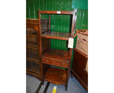 Late Victorian Mahogany Four Shelf Etagere 