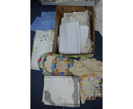 Vintage Textiles, Embroidered Tablecloths, etc. 