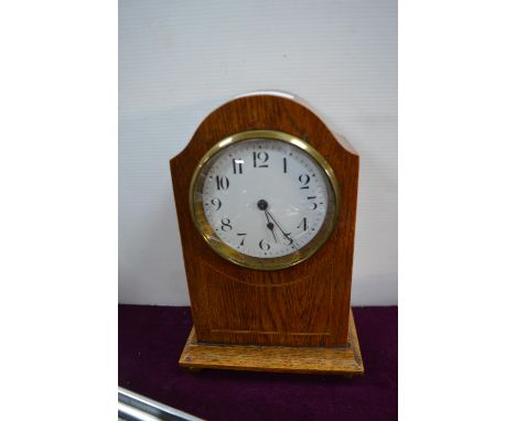 Edwardian Inlaid Mantel Clock 