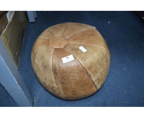 Vintage Leather Medicine Ball 