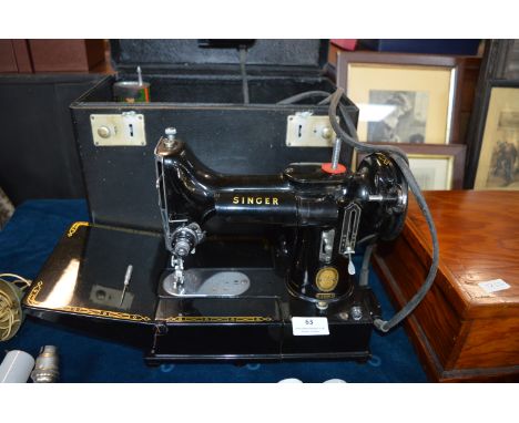 Vintage Singer 222K Electric Sewing Machine 