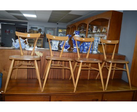 Four Ercol Dining Chairs 