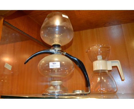 Cona Size: D 1960's Glass Coffee Percolator 