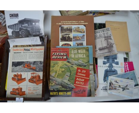Vintage Bulldozer Catalogues plus Sailing and Flying Books &amp; Ephemera 