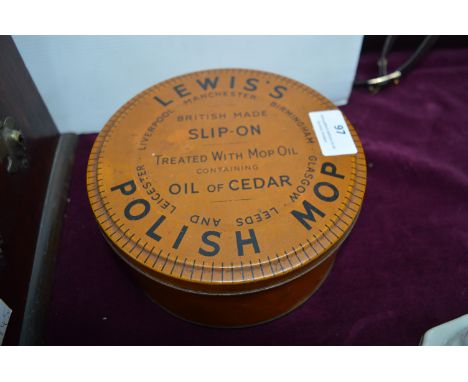 Vintage Lewis's Polish Mop Tin 