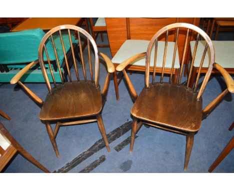 Pair of Ercol Carver Dining Chairs 