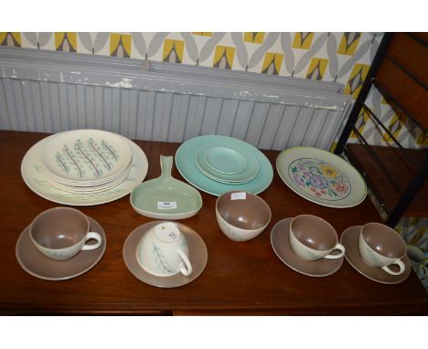 Poole Pottery Part Tea Set plus Associated Plates 22 Pieces 