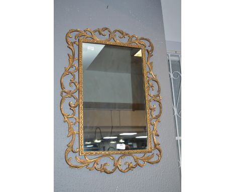 Ornate Gilt Framed Wall Mirror 