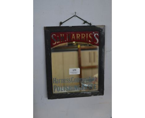 Small Shop Advertising Mirror for S.H. Harris Polishing Paste 
