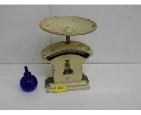 Vintage Scales and Perfume Bottle 