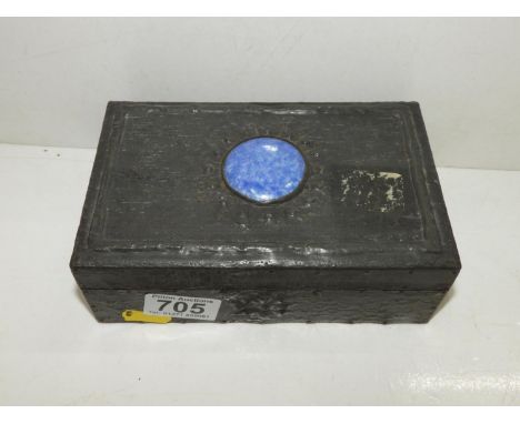 Arts &amp; Crafts Pewter Covered Trinket Box 