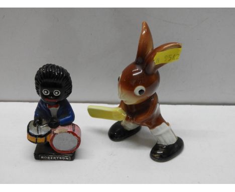Goebel Bunny and Robertson Golly Ornament 