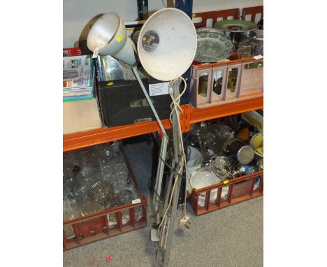TWO VINTAGE ANGLE POISE LAMPS A/F