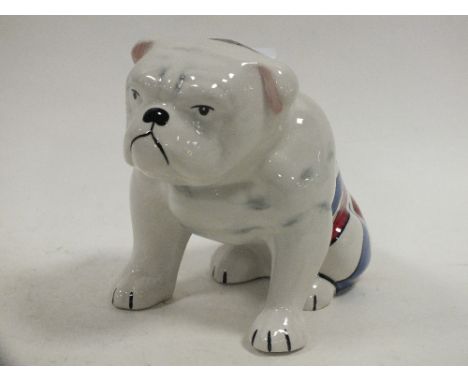 A LORNA BAILEY CERAMIC BRITISH BULLDOG FIGURE 