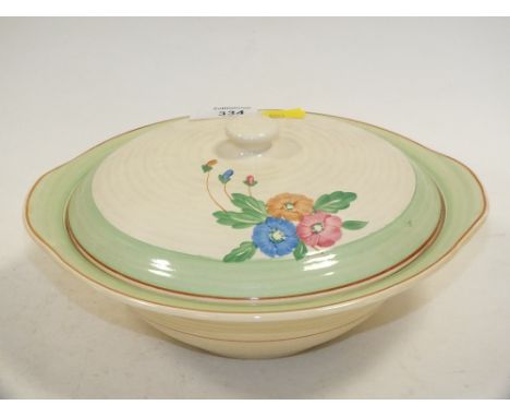 A CLARICE CLIFF LIDDED TUREEN 