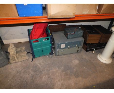 A MIXED QUANTITY OF ITEMS TO INC HITACHI RECORD PLAYER, PLANT STAND, PYE EQUIPMENT ETC