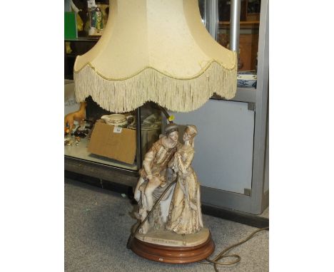 A CAPO DE MONTE FIGURATIVE TABLE LAMP