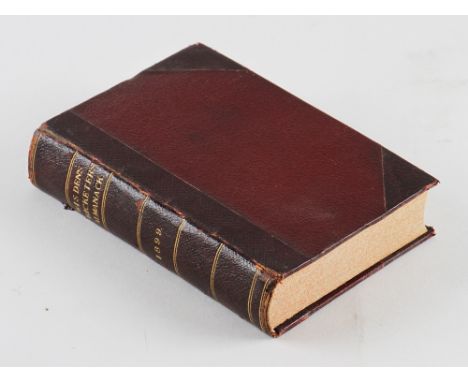 Wisden Cricketers' Almanack 1899 - 36th edition - with wrappers, rebound with leather boards with gilt title to spine, with o