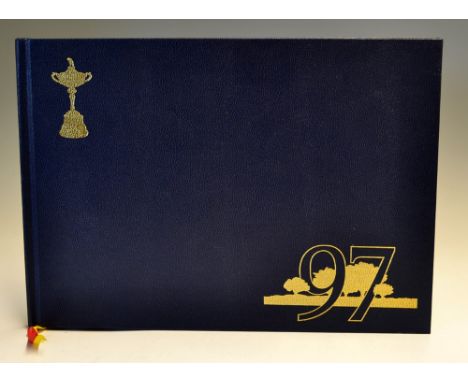 Ortiz-Patino, Jamie - "The Ryder Cup 1997 - The Choice for 1997" 1st ed in blue leather and gilt decorative boards - publ'd p