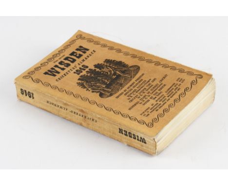 Wisden Cricketers' Almanack 1946 - 83rd edition - with cloth covers, light soiling / discolouring to the covers, minor frayin