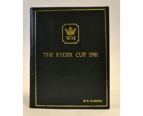 Hewertson, Cyril O.B.E - signed-"Walton Heath Golf Club-The Story of the First Seventy-five Years" 1st ed 1979 signed by Cyri