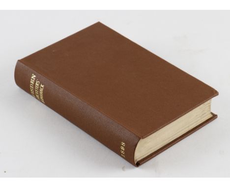 Wisden Cricketers' Almanack 1898 - 35th edition - with wrappers, previously rebound in brown boards with gilt title to spine,