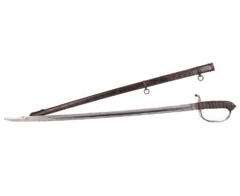 VICTORIAN KING'S ROYAL RIFLE CORPS OFFICER'S DRESS SWORD,by Henry Wilkinson of Pall Mall London, the slightly curved fullered