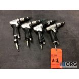 Lot of (4) pneumatic drill / screw guns