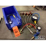 Lot of asst dial and digital air pressure test gages