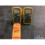 Lot of (2) Fluke 111 true RMS multimeters