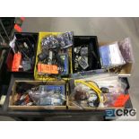 Lot of asst testing probes, adapters, plug-ins, etc