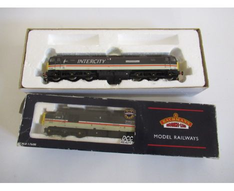Bachmann Class 37-423 in B.R. Exc. grey and Intercity Class 47-844, both items have some damage, F-P (Est. plus 21% premium i