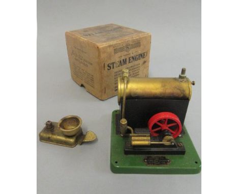 ESL Stationary Steam Engine, single cylinder spirit fired with funnel and spirit burner, boxed G (Est. plus 21% premium inc. 