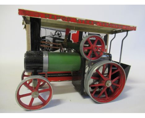 Mamod T.E.1A traction engine, boxed with burner and steering rod, box F, model F (Est. plus 21% premium inc. VAT)