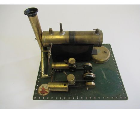 Large Bowman twin cylinder steam engine M122, some modifications and resoldering, F-P (Est. plus 21% premium inc. VAT)