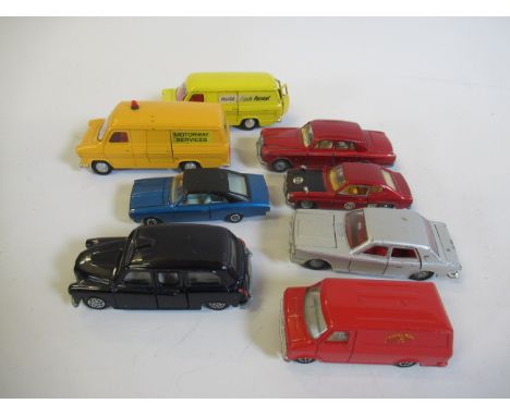 Unboxed Dinky vehicles including London Taxi, Delivery Vans and Rolls Royce, F-G (Est. plus 21% premium inc. VAT)