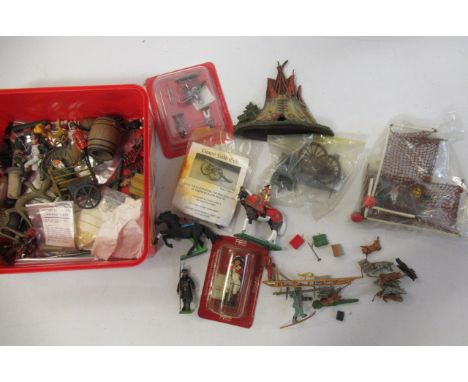 Plastic and lead figures including Delprado, Timpo and Britains, some items items boxed M, others loose F-E (Est. plus 21% pr
