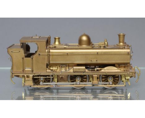 RTR brass Samhongsa Korea G.W.R. pannier tank, boxed, E-M (extra fittings and buffers included in box) (Est. plus 21% premium