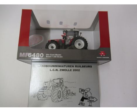 1:32 scale Massey Ferguson 8270 L.C.N. Show 2002 and AGCO 1:32 scale Massey Ferguson 6480, boxed M (Est. plus 21% premium inc