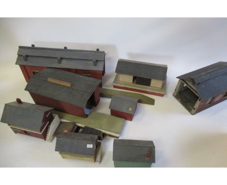 Wooden railway buildings including engine shed, goods shed, signal box and station yard huts, F (Est. plus 21% premium inc. V