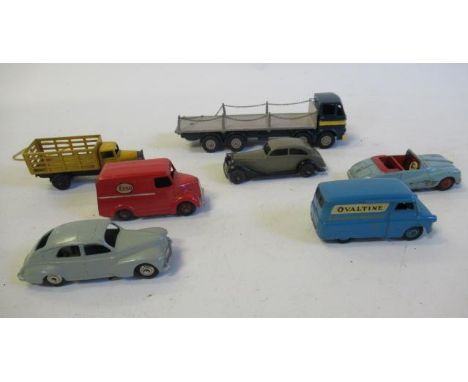 Unboxed Dinky vehicles including Rolls Royce, Ovaltine van, Esso van and repainted Leyland Octopus, F-G (Est. plus 21% premiu