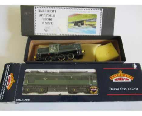 Kit built Class 14 in B.R, green, F, and Bachmann Class 25 in B.R., green, weathered, F (Est. plus 21% premium inc. VAT)