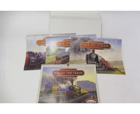 Bachmann Age of Steam calendars for 2010 - 2019 and 2022, some have date notes, G-E (11) (Est. plus 21% premium inc. VAT)