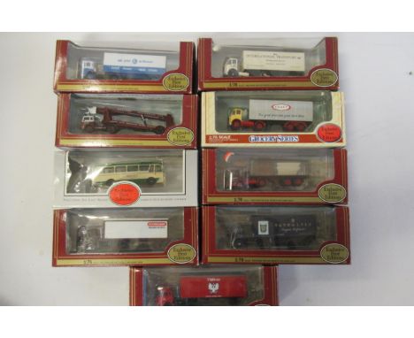 Nine E.F.E. models including 1:76 scale, lorry and buses, all items boxed, E (Est. plus 21% premium inc. VAT)