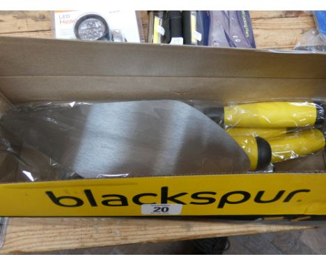 A new 5 piece plasterers and brick layers trowel set  