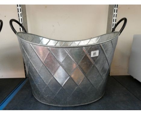 A large oval planter
