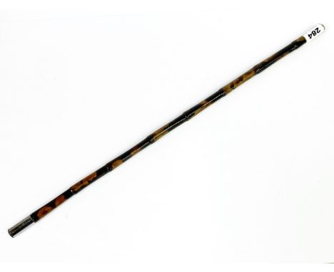 An early 20th Century police 'partridge cane' swagger stick, L. 53cm.