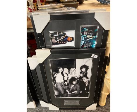 Six Pop and Rock related frames of photographs, including; 1980's female musicians, Michael Jackson, Bob Dylan, Eminem, The K